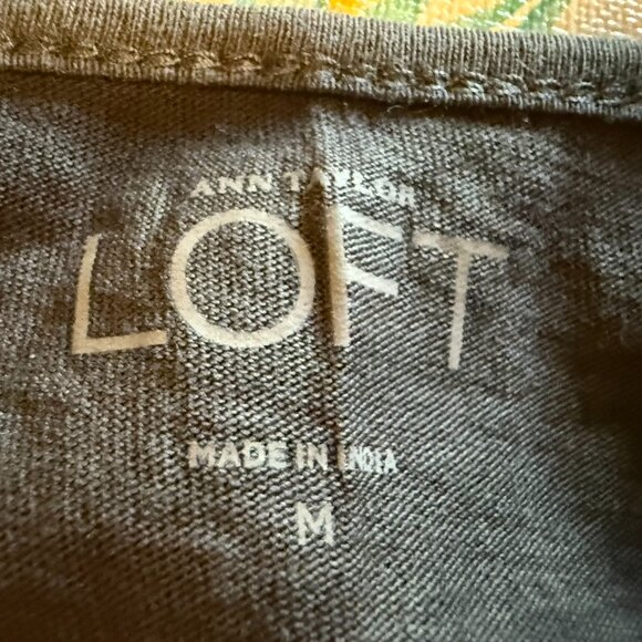 Loft Dark Gray Sequin CamisoleTank - Adjustable Spaghetti Straps - Medium - Picture 4 of 5